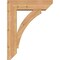 Ekena Millwork Thorton Slat Smooth Bracket w/ Offset Brace, Western Red Cedar, 7 1/2"W x 26"D x 34"H BKT0806X26X34THR06SWR - alternate 4
